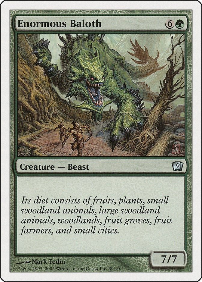 Image for Enormous Baloth (9th Edition) (S9) - Magic: The Gathering