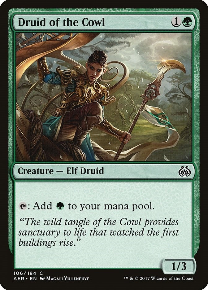 Image for Druid of the Cowl (Aether Revolt) (106) - Magic: The Gathering