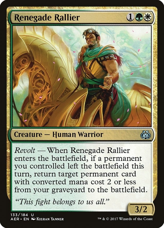 Image for Renegade Rallier (Aether Revolt) (133) - Magic: The Gathering