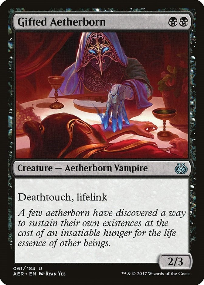Image for Gifted Aetherborn (Aether Revolt) (61) - Magic: The Gathering