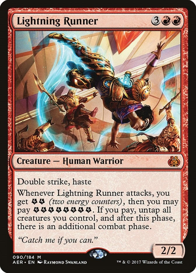 Image for Lightning Runner (Aether Revolt) (90) - Magic: The Gathering