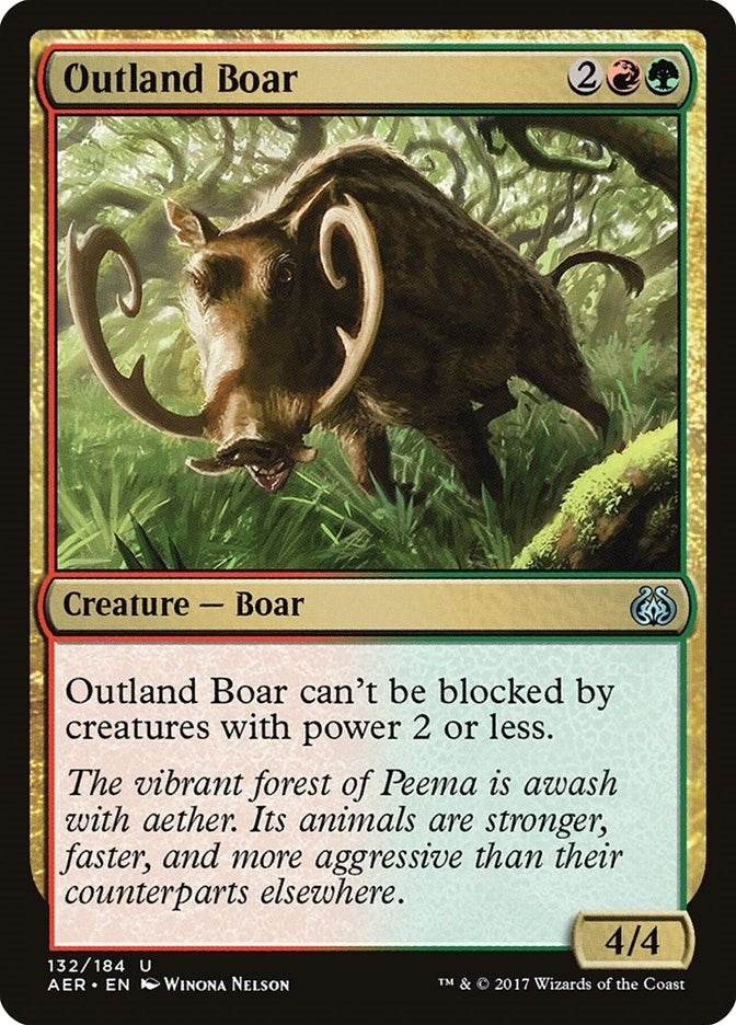 Image for Outland Boar (Aether Revolt) (132) - Magic: The Gathering