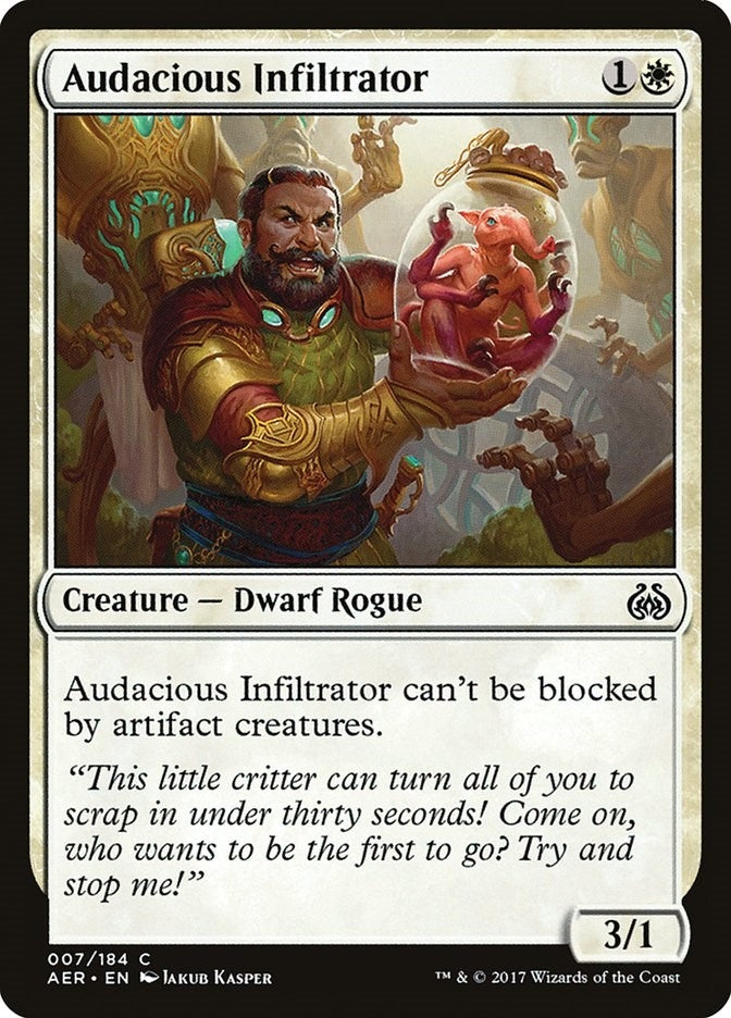Image for Audacious Infiltrator (Aether Revolt) (7) - Magic: The Gathering