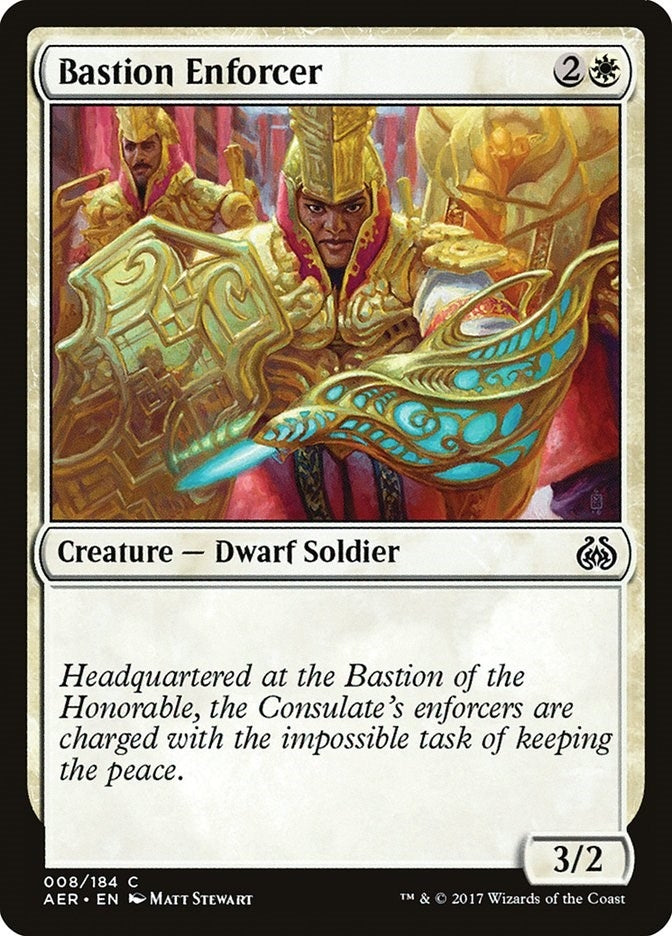 Image for Bastion Enforcer (Aether Revolt) (8) - Magic: The Gathering