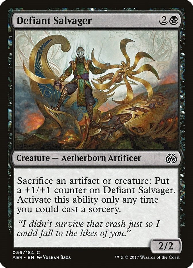 Image for Defiant Salvager (Aether Revolt) (56) - Magic: The Gathering