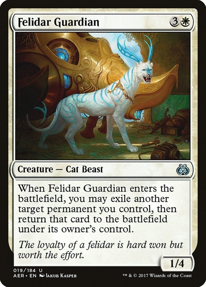 Image for Felidar Guardian (Aether Revolt) (19) - Magic: The Gathering