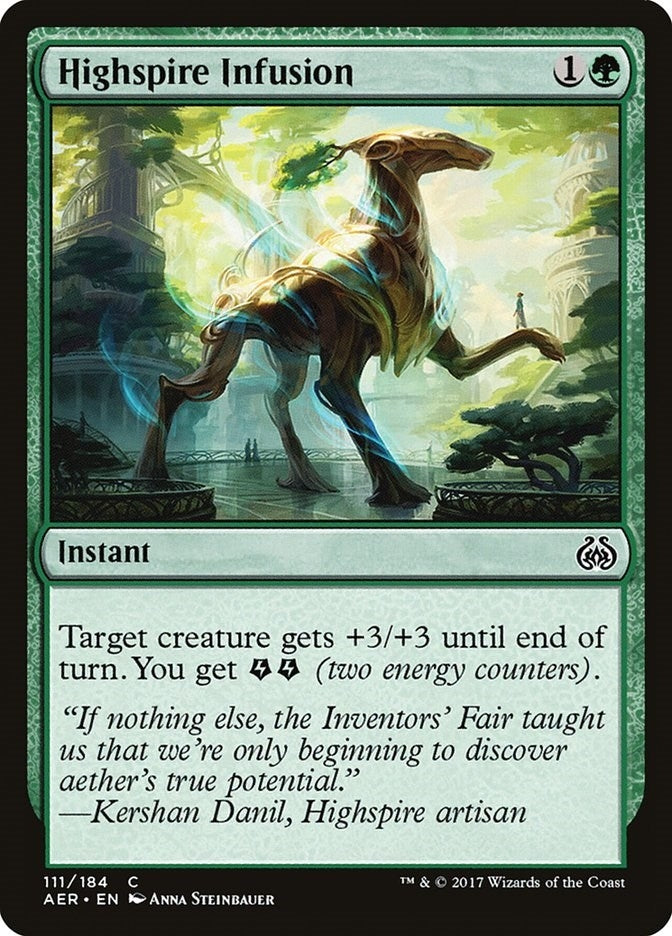 Image for Highspire Infusion (Aether Revolt) (111) - Magic: The Gathering