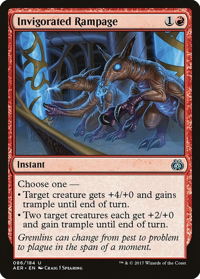 Image for Invigorated Rampage (Aether Revolt) (86) - Magic: The Gathering