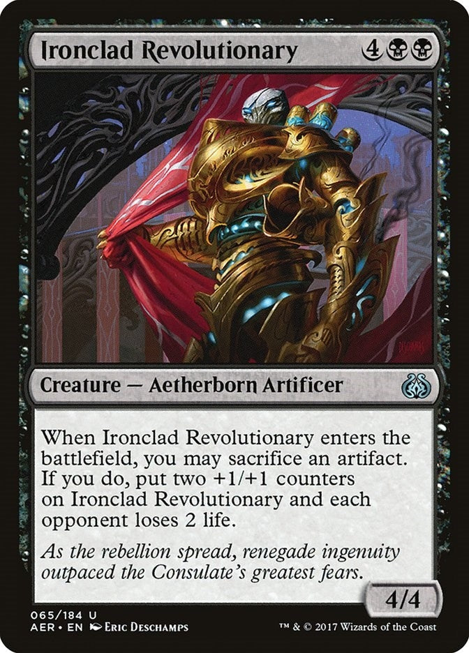 Image for Ironclad Revolutionary (Aether Revolt) (65) - Magic: The Gathering