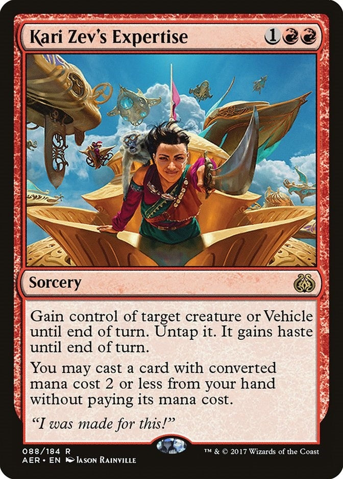 Image for Kari Zev's Expertise (Aether Revolt) (88) - Magic: The Gathering
