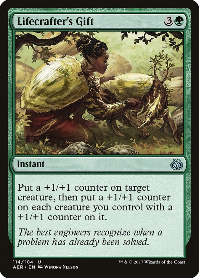 Image for Lifecrafter's Gift (Aether Revolt) (114) - Magic: The Gathering