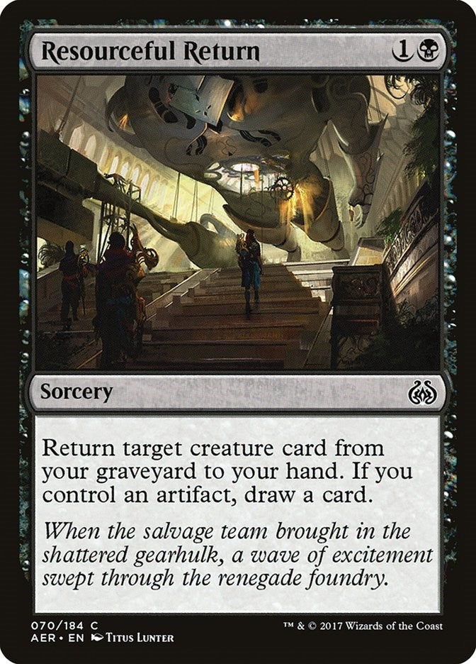 Image for Resourceful Return (Aether Revolt) (70) - Magic: The Gathering