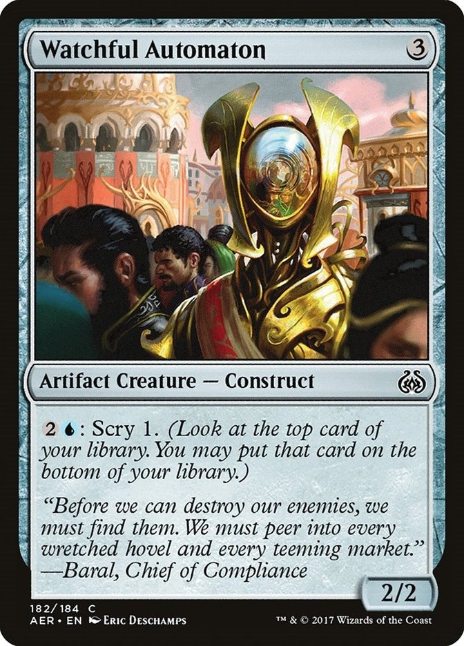 Image for Watchful Automaton (Aether Revolt) (182) - Magic: The Gathering