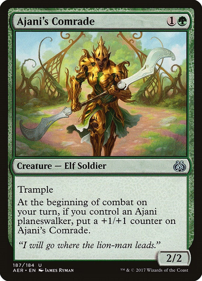 Image for Ajani's Comrade (Aether Revolt) (187) - Magic: The Gathering
