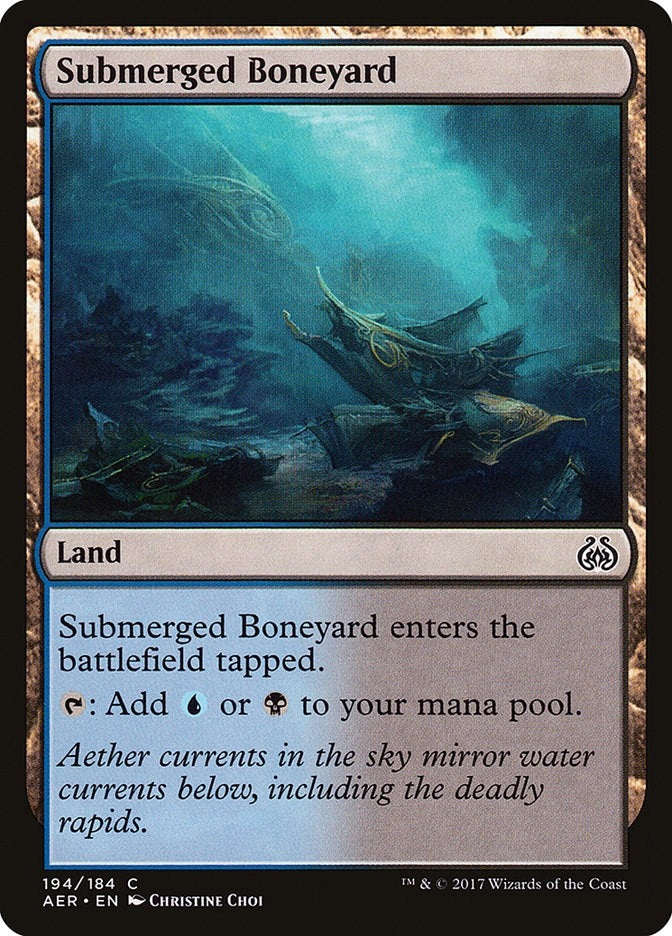 Image for Submerged Boneyard (Aether Revolt) (194) - Magic: The Gathering