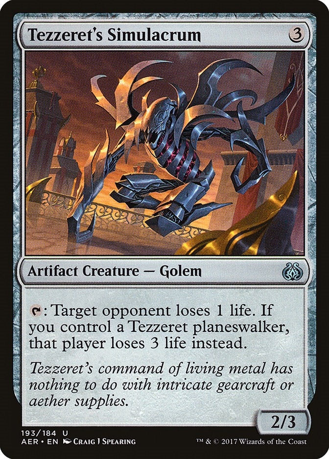 Image for Tezzeret's Simulacrum (Aether Revolt) (193) - Magic: The Gathering