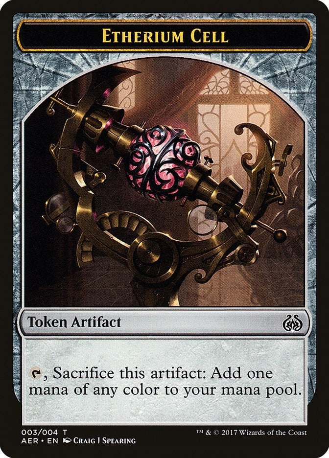Image for Etherium Cell Token (Aether Revolt) (3) - Magic: The Gathering