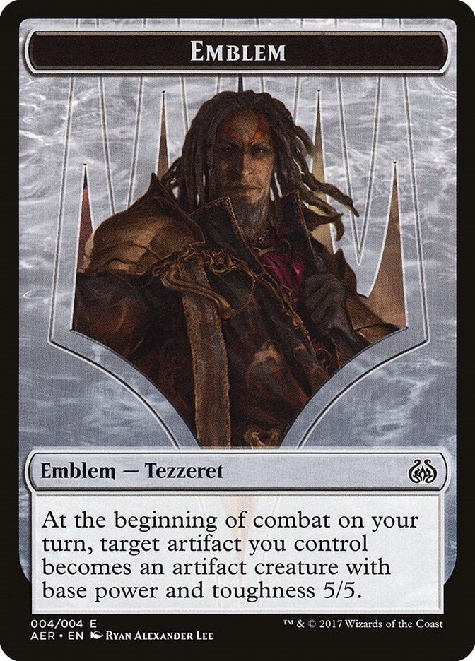 Image for Emblem - Tezzeret the Schemer (Aether Revolt) (4) - Magic: The Gathering