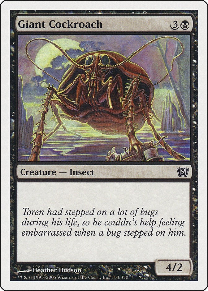 Image for Giant Cockroach (9th Edition) (133) - Magic: The Gathering