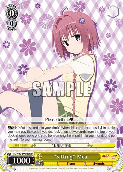 Image for "Sitting" Mea (RRR) (To Loveru Darkness 2nd) (TL/W37-E004R RRR) - Weiss Schwarz
