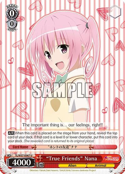 Image for "True Friends" Nana (To Loveru Darkness 2nd) (TL/W37-E067 U) - Weiss Schwarz