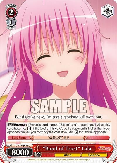Image for "Bond of Trust" Lala (To Loveru Darkness 2nd) (TL/W37-E073 U) - Weiss Schwarz