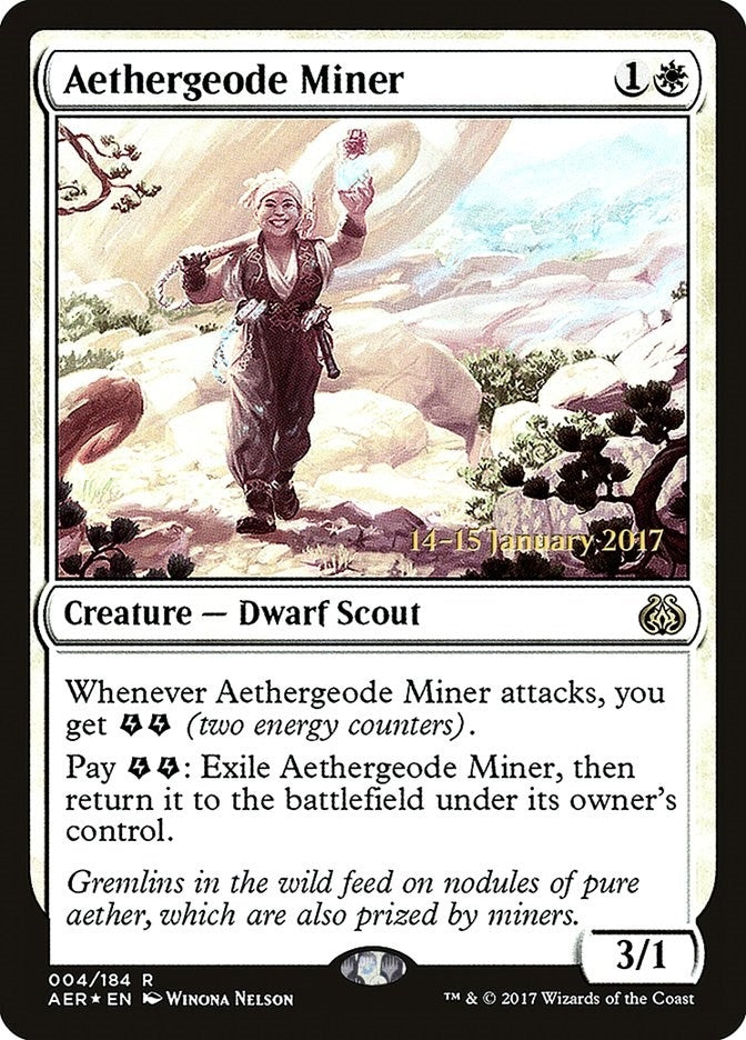 Image for Aethergeode Miner (Prerelease Cards) (4) - Magic: The Gathering