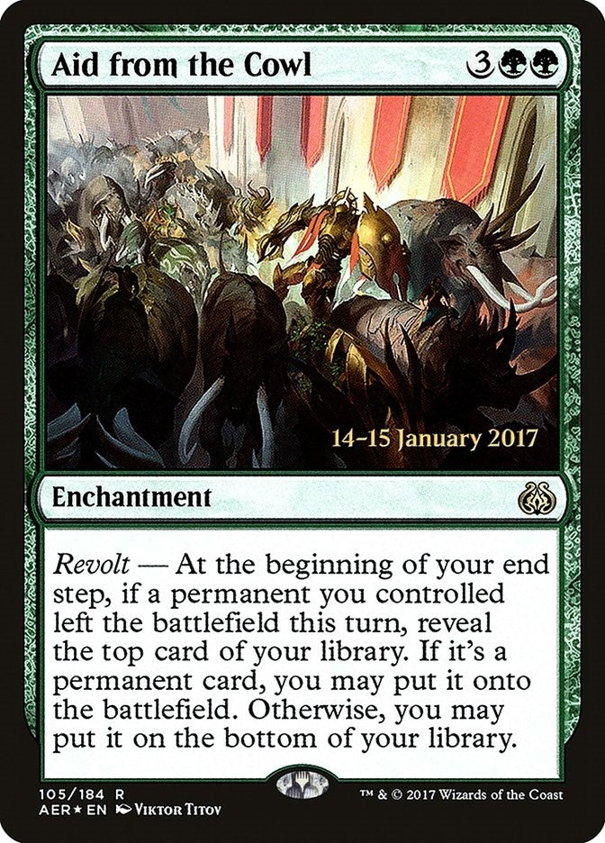 Image for Aid from the Cowl (Prerelease Cards) (105) - Magic: The Gathering
