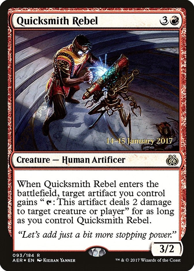 Image for Quicksmith Rebel (Prerelease Cards) (93) - Magic: The Gathering