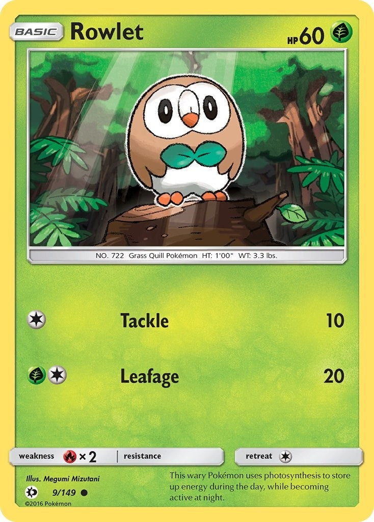 Image for Rowlet (SM Base Set) (9/149) - Pokemon