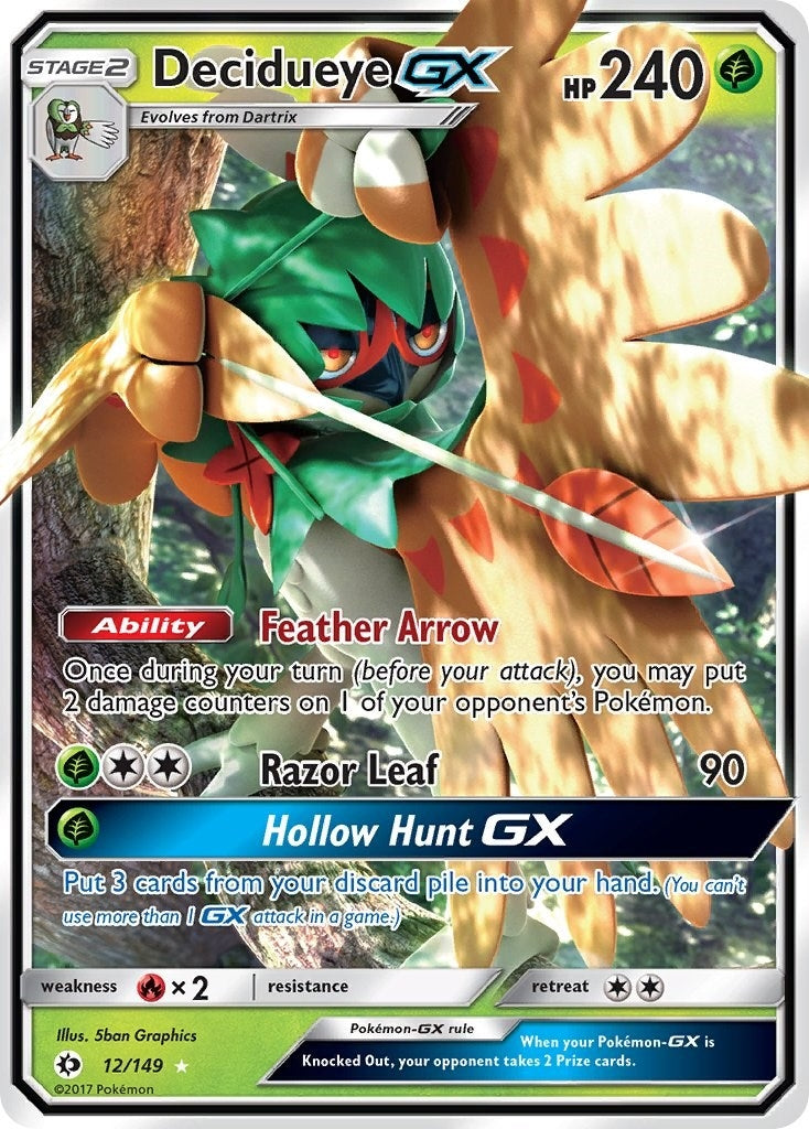 Image for Decidueye GX (SM Base Set) (12/149) - Pokemon