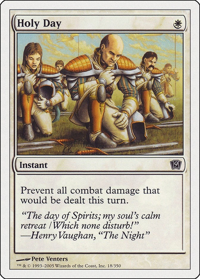 Image for Holy Day (9th Edition) (18) - Magic: The Gathering