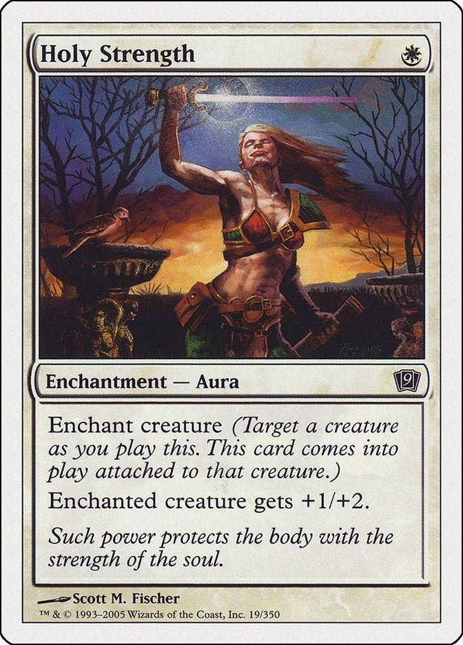 Image for Holy Strength (9th Edition) (19) - Magic: The Gathering