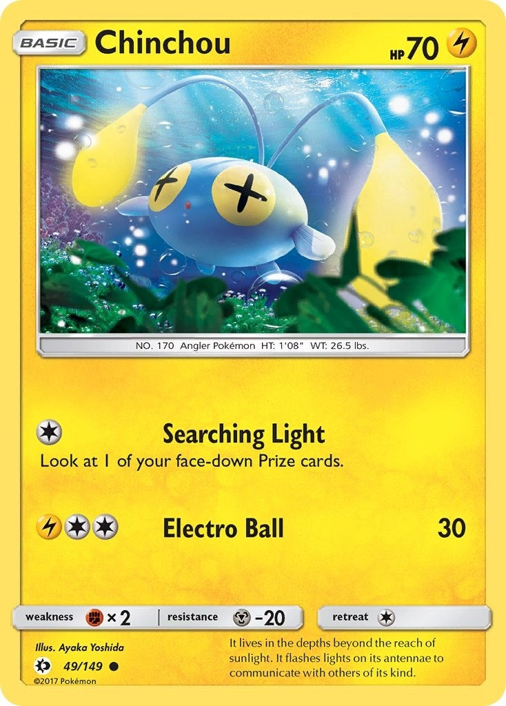 Image for Chinchou (SM Base Set) (49/149) - Pokemon