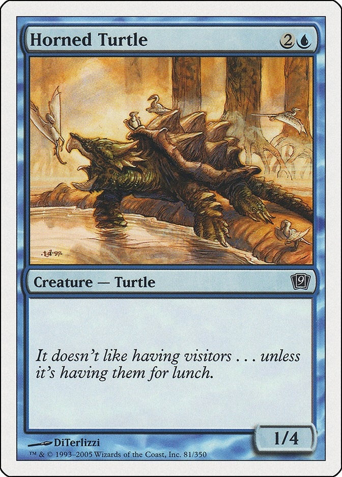 Image for Horned Turtle (9th Edition) (81) - Magic: The Gathering