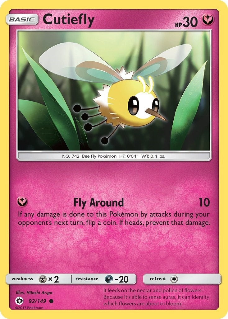 Image for Cutiefly (SM Base Set) (92/149) - Pokemon