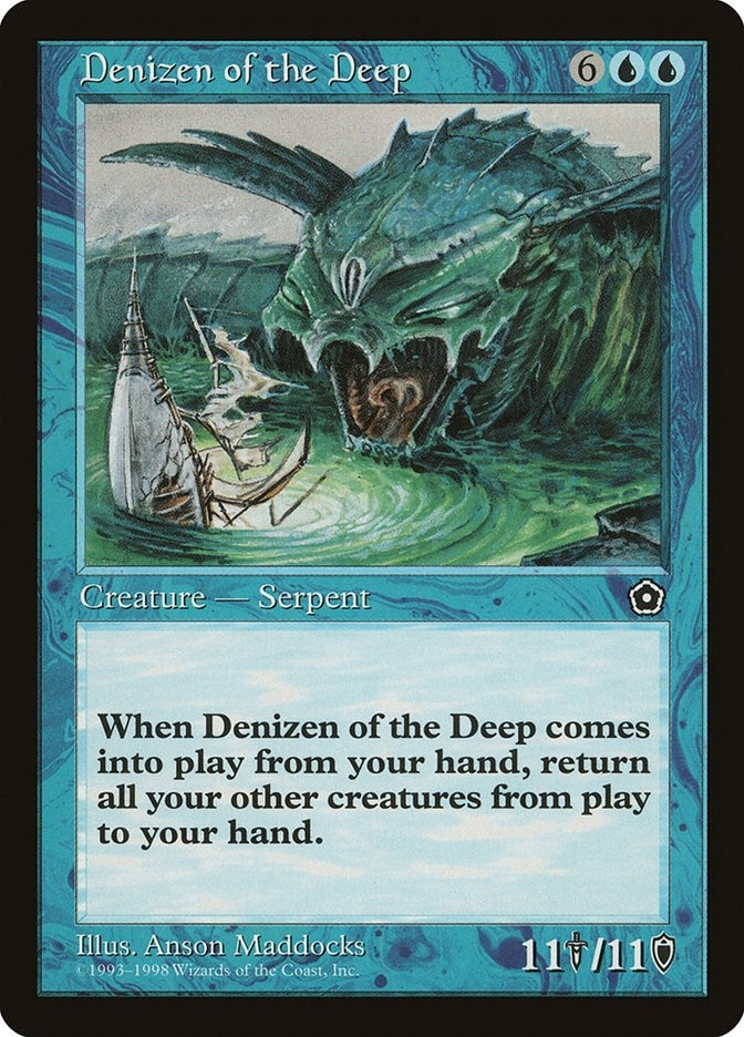 Image for Denizen of the Deep (Portal Second Age) - Magic: The Gathering