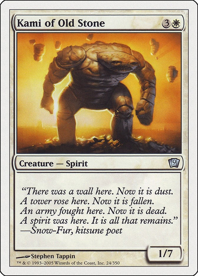 Image for Kami of Old Stone (9th Edition) (24) - Magic: The Gathering