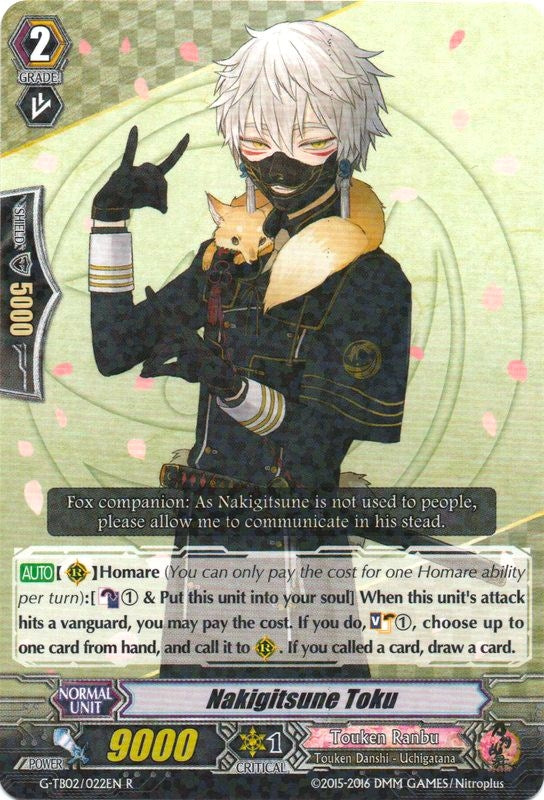Image for Nakigitsune Toku (G-TB02: Touken Ranbu (ONLINE)) (G-TB02/022EN) - Cardfight Vanguard