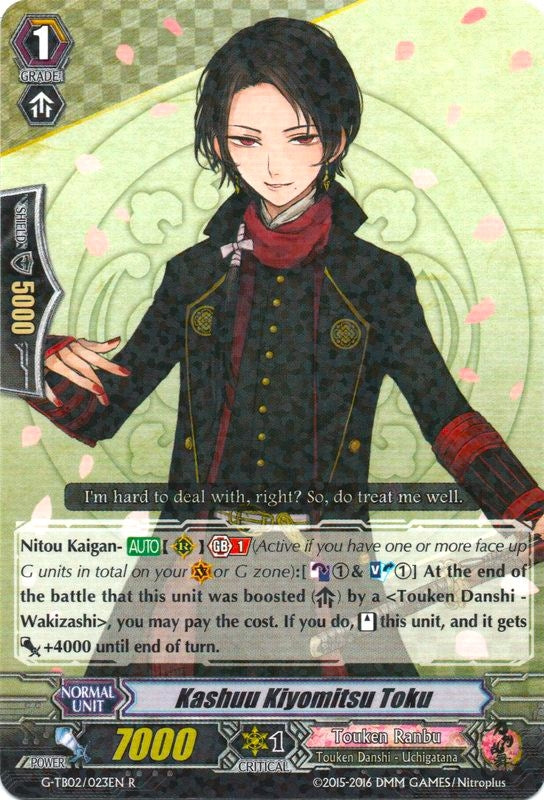 Image for Kashuu Kiyomitsu Toku (G-TB02: Touken Ranbu (ONLINE)) (G-TB02/023EN) - Cardfight Vanguard