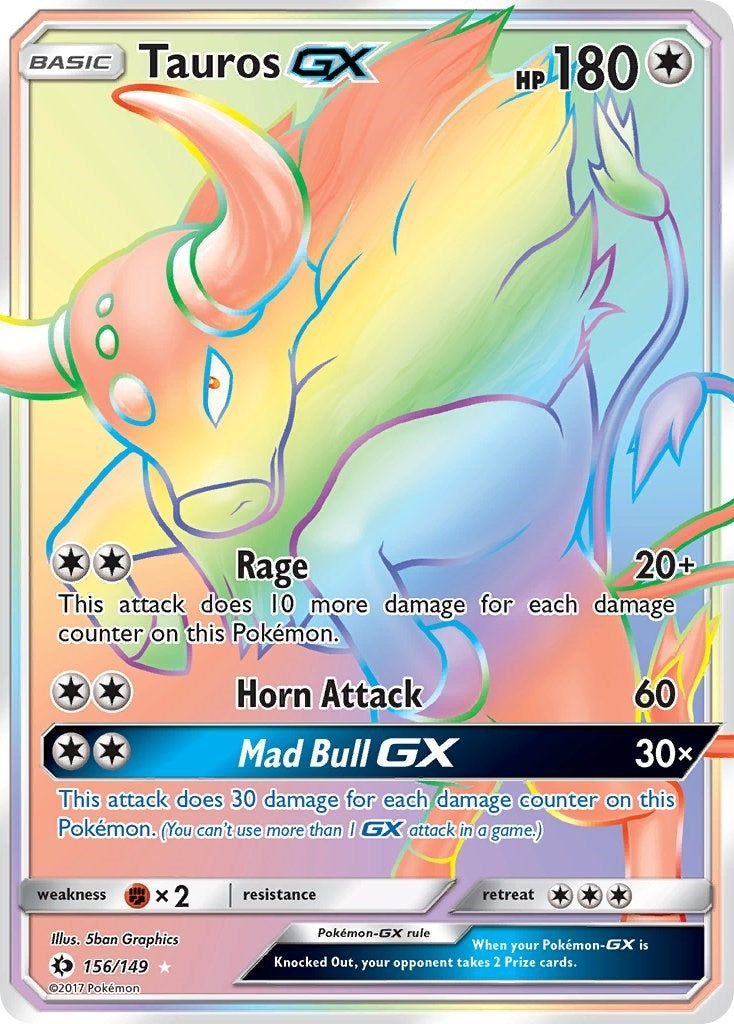Image for Tauros GX (Secret) (SM Base Set) (156/149) - Pokemon