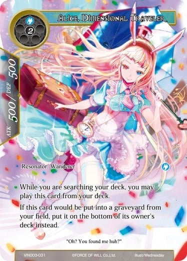 Image for Alice, Dimensional Traveler (Vingolf 3 - Ruler All Stars) (VIN003-031) - Force of Will