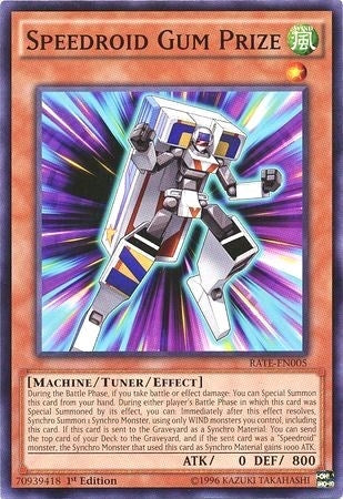 Image for Speedroid Gum Prize (Raging Tempest) (RATE-EN005) - YuGiOh
