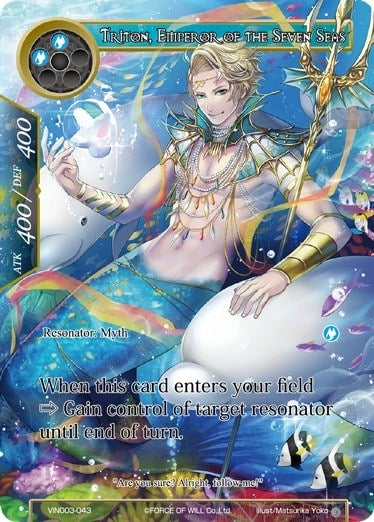 Image for Triton, Emperor of the Seven Seas (Vingolf 3 - Ruler All Stars) (VIN003-043) - Force of Will