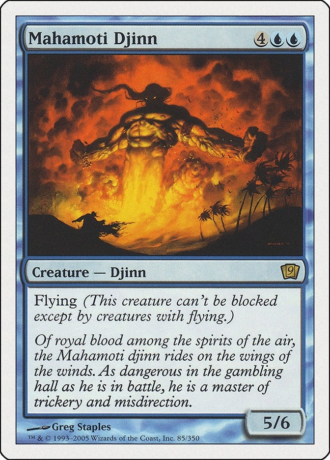 Image for Mahamoti Djinn (9th Edition) (85) - Magic: The Gathering