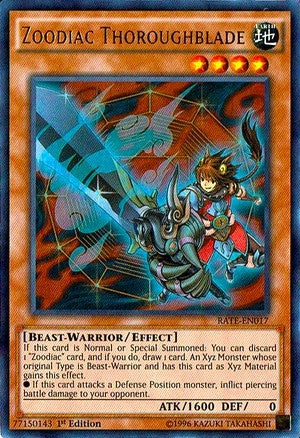 Image for Zoodiac Thoroughblade (Raging Tempest) (RATE-EN017) - YuGiOh