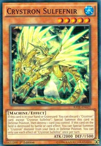 Image for Crystron Sulfefnir (Raging Tempest) (RATE-EN021) - YuGiOh