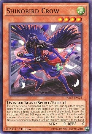 Image for Shinobird Crow (Raging Tempest) (RATE-EN022) - YuGiOh