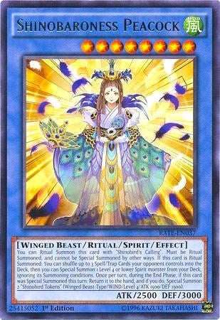 Image for Shinobaroness Peacock (Raging Tempest) (RATE-EN037) - YuGiOh