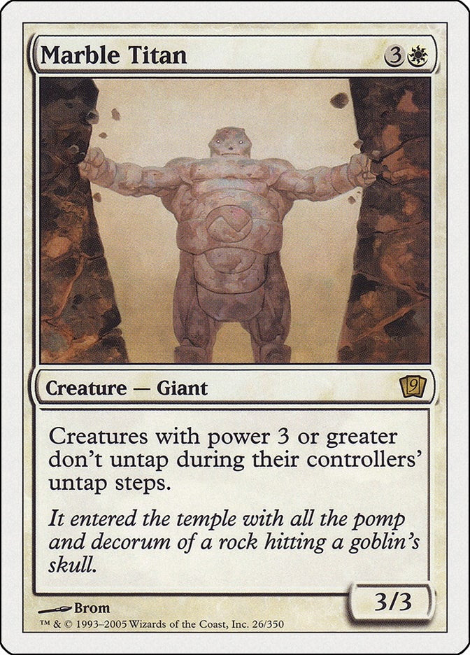 Image for Marble Titan (9th Edition) (26) - Magic: The Gathering